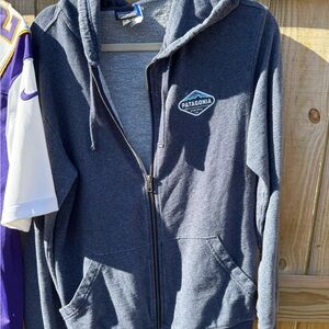 Patagonia Charcoal/ blue Zip-Up Jacket